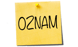 Dôležité oznamy