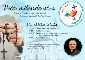 Večer milosrdenstva - október 2025